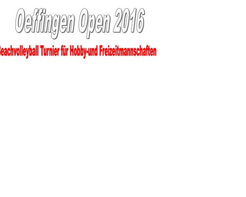 Oeffingen Open 2016