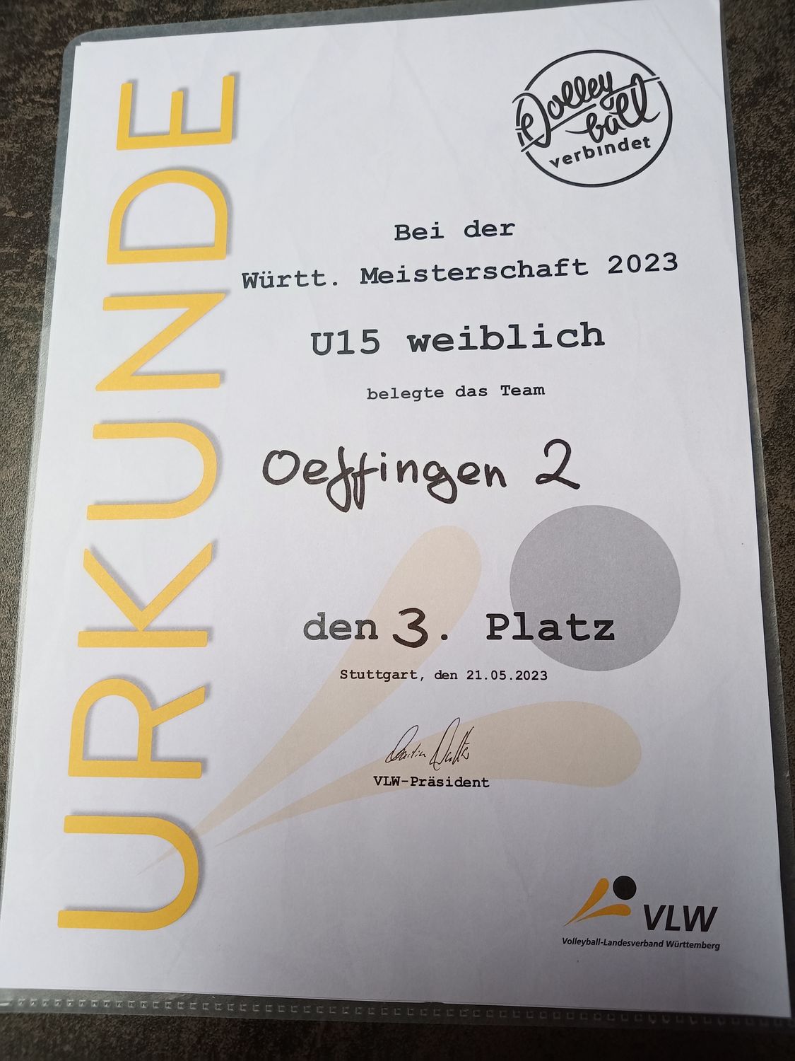 Württembergische Beach Meisterschaft 2023 der weiblichen Jugend U15