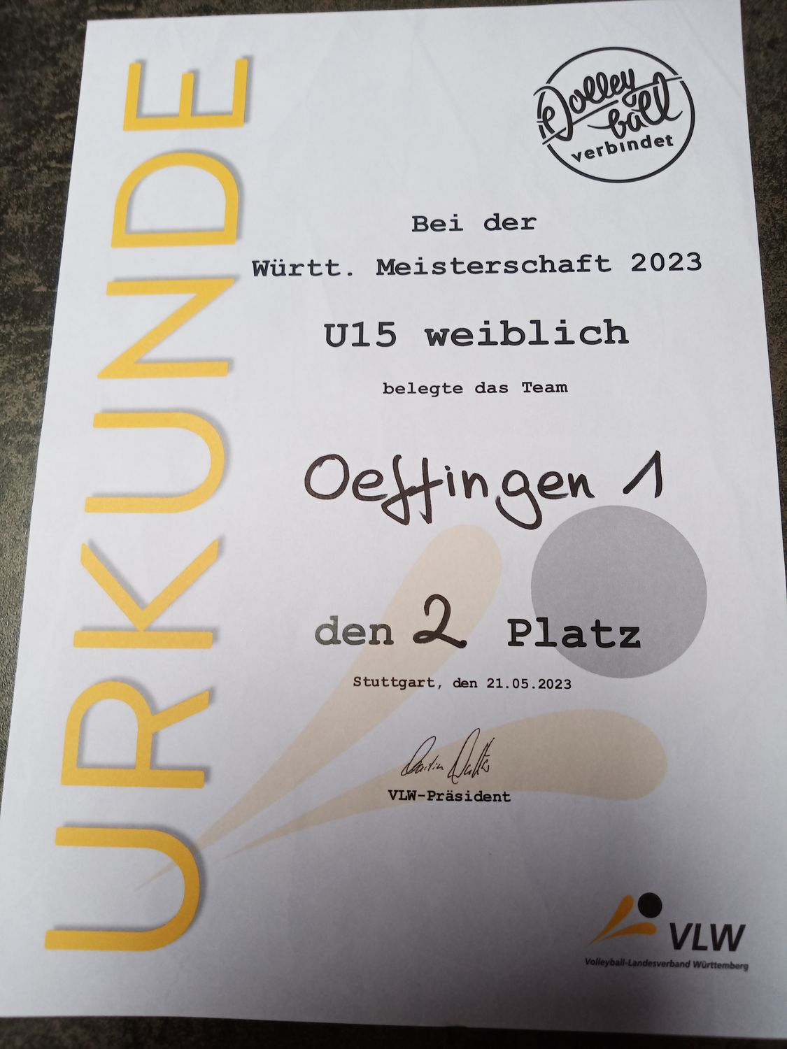 Württembergische Beach Meisterschaft 2023 der weiblichen Jugend U15