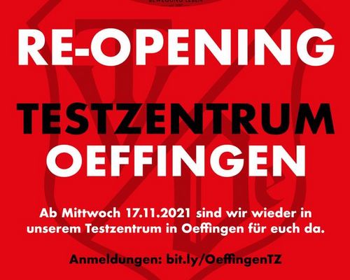 Re-Opening Testzentrum Oeffingen