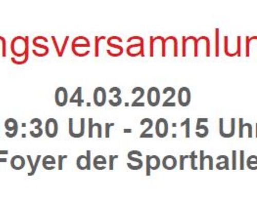 Abteilungsversammlung 2020