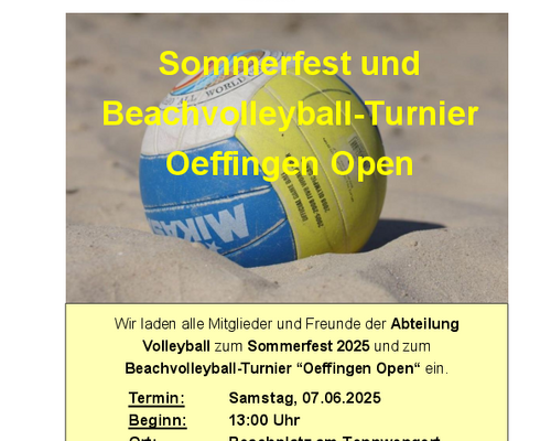 Oeffingen Open 2025